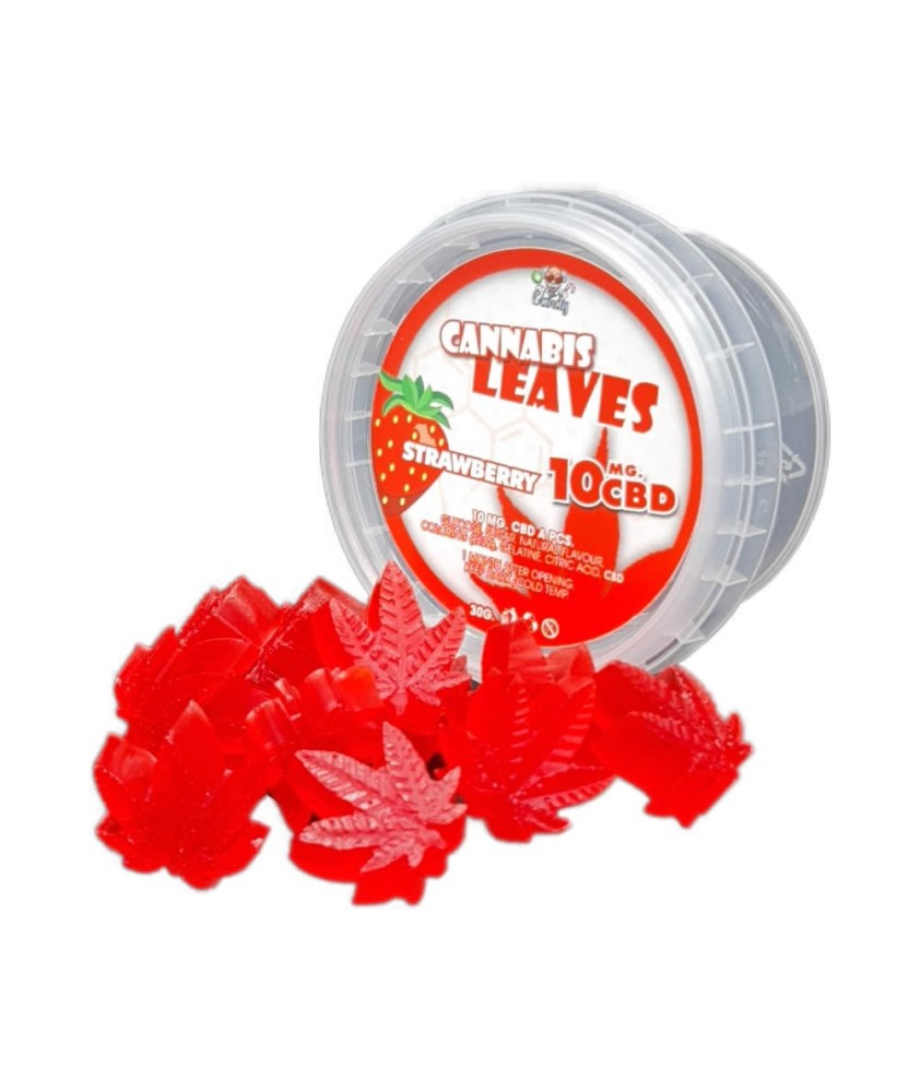 CBD Cannabis Leaves Strawberry 10mg CBD Cannabis Leaves Strawberry 10mg