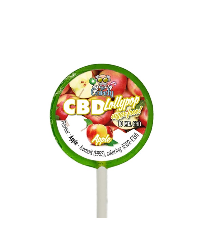 CBD Lolly's Apple 10 mg - 6 stuks CBD Lolly's Apple 10 mg - 6 stuks